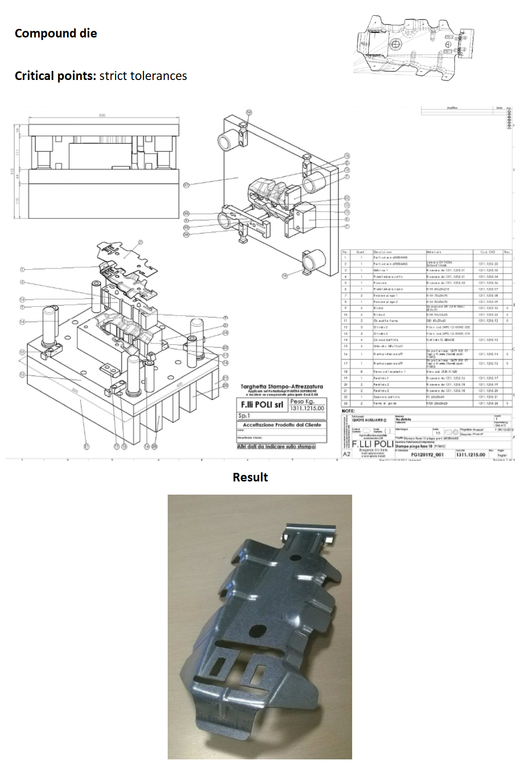 compound die automotive industry